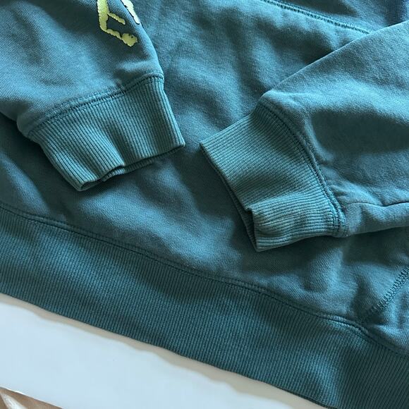 Volcom Teal Blue Hoodie Sweatshirt - Size Large - Picture 8 of 8